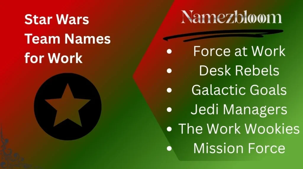Star Wars Team Names for Work