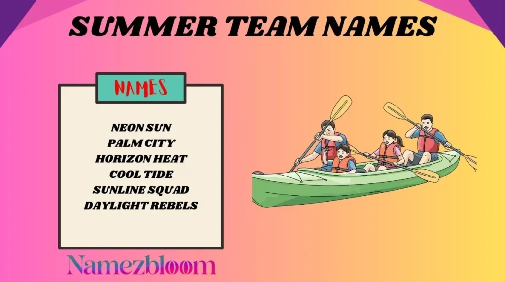 summer Team Names