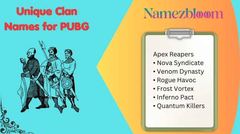 Unique Clan Names for PUBG