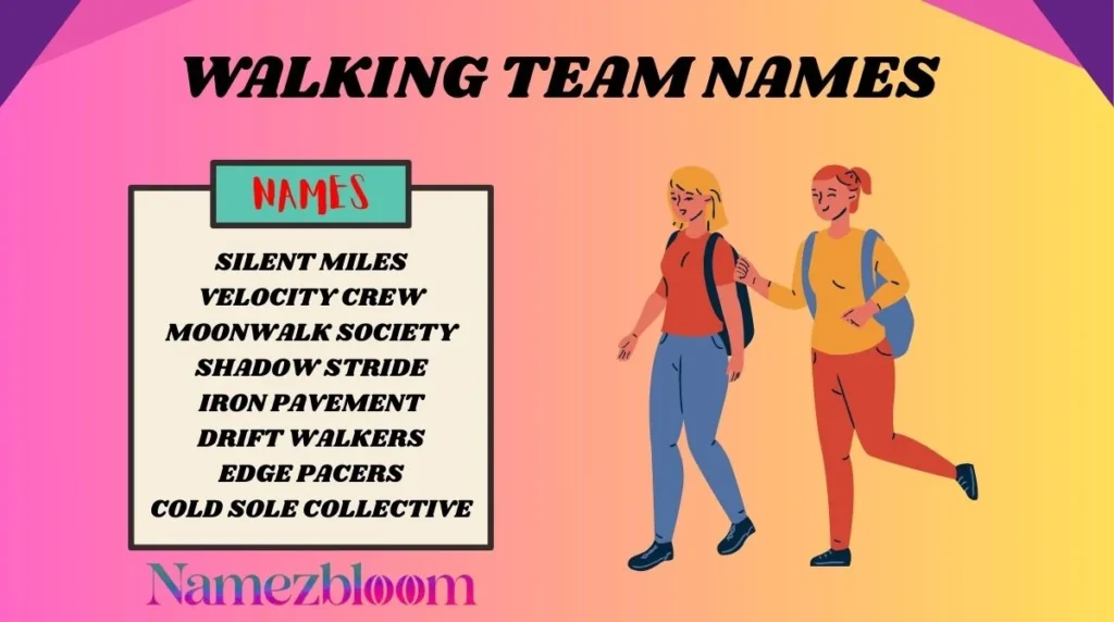 Walking Team Names
