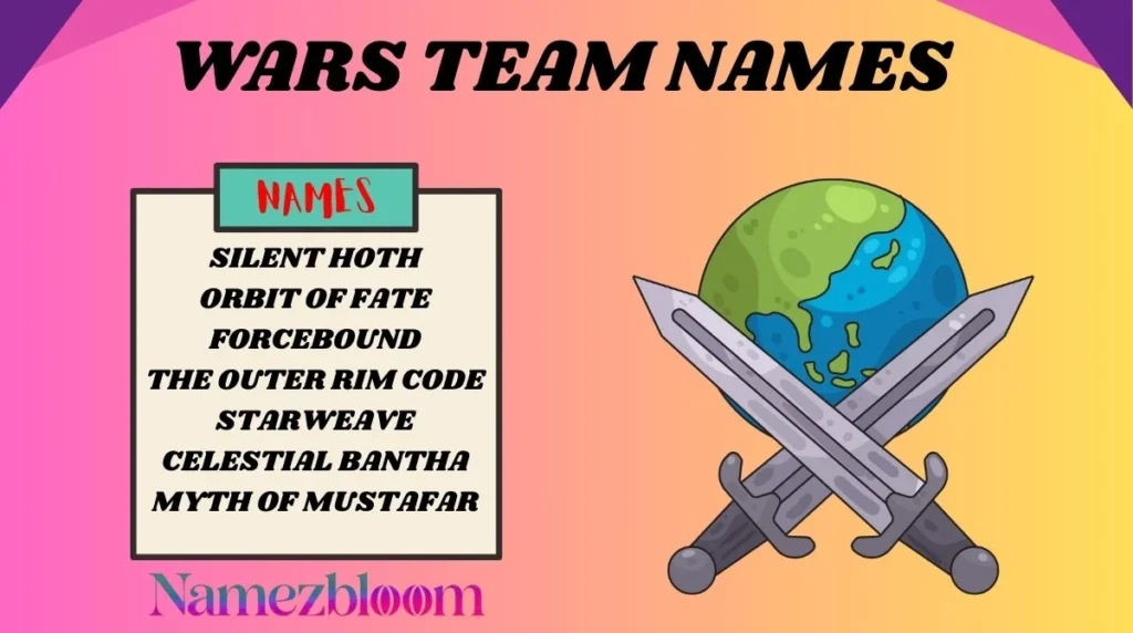 Wars Team Names
