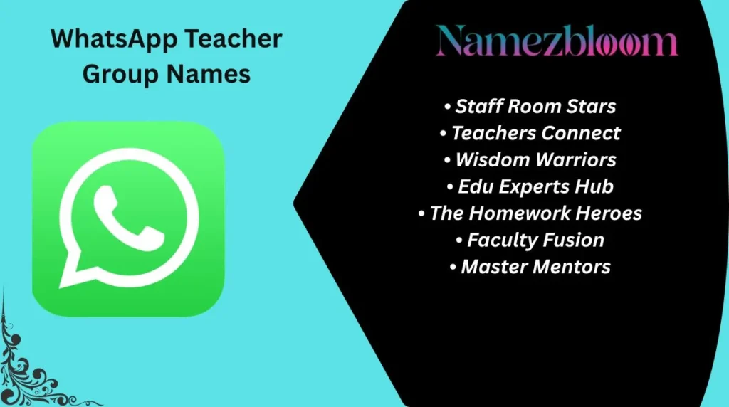 WhatsApp Teacher Group Names