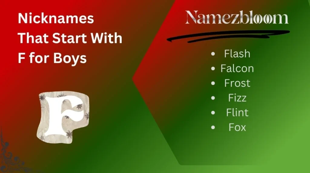 Nicknames That Start With F for Boys