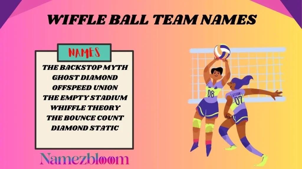 Wiffle Ball Team Names