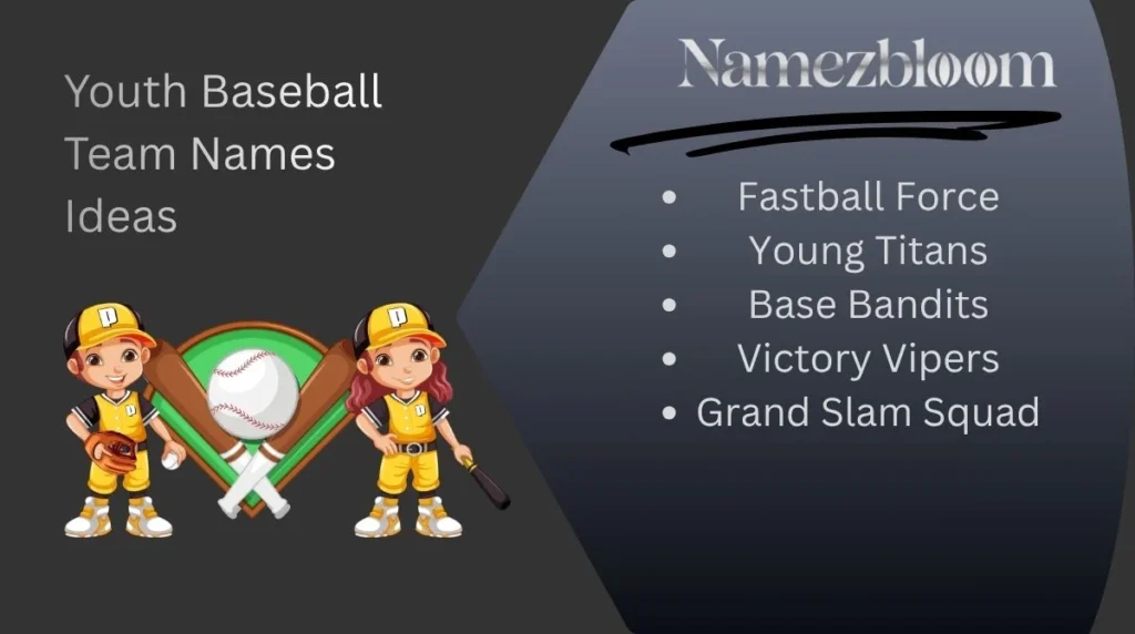 Youth Baseball Team Names Ideas