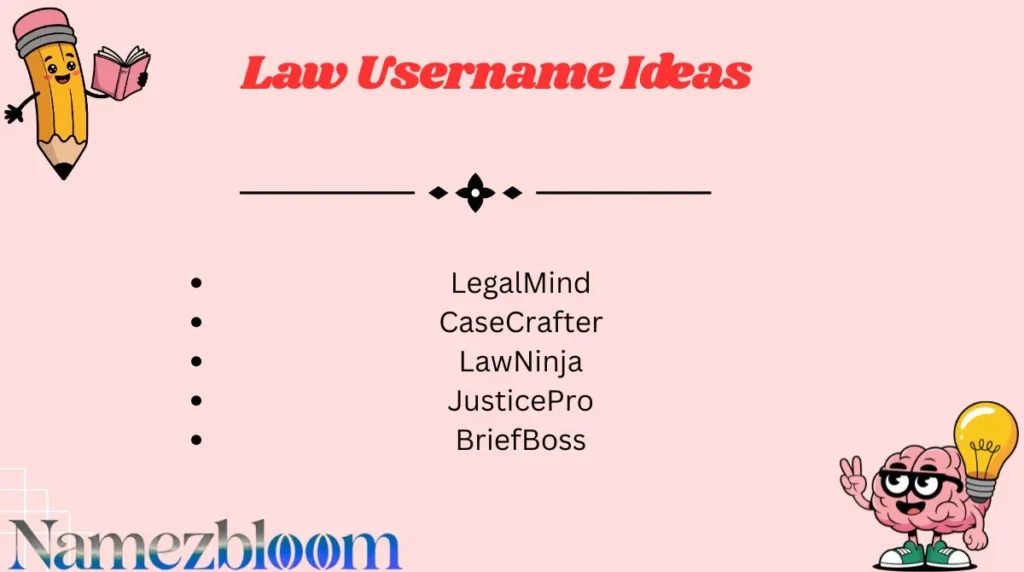 Law Username Ideas