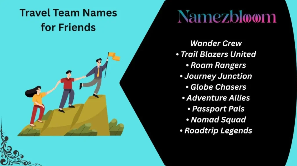 Travel Team Names for Friends