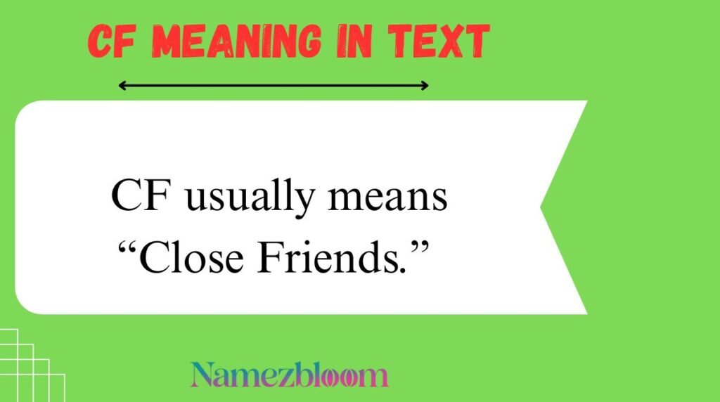 CF Meaning in Text
