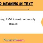 DND Meaning in Text