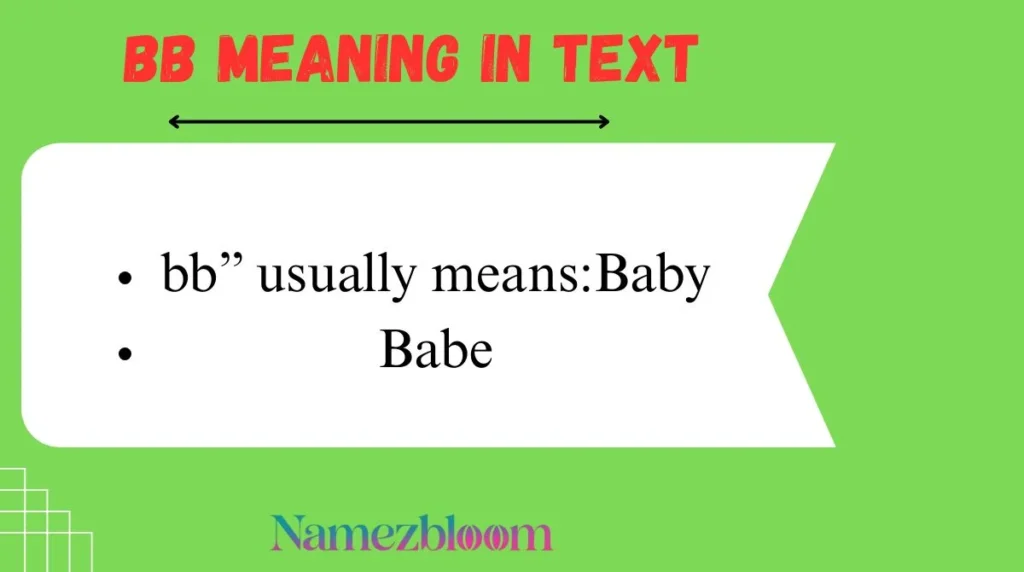 BB Meaning in Text
