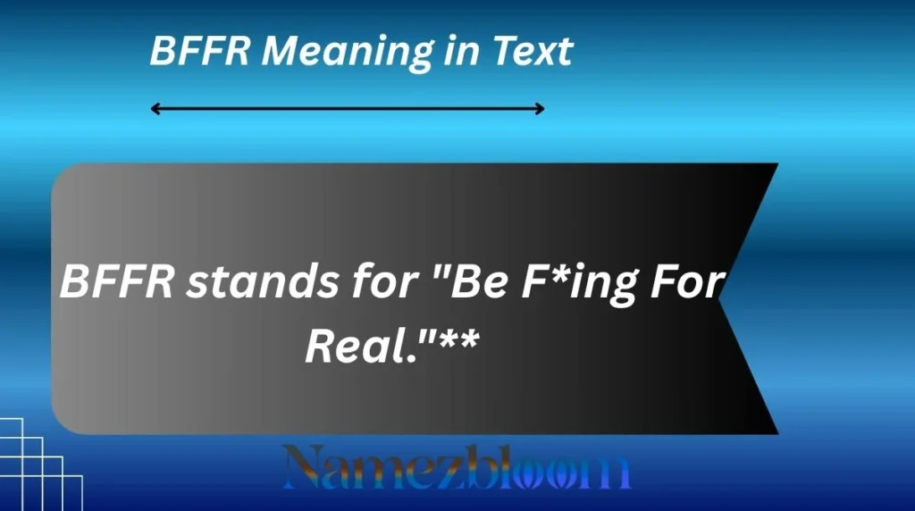 BFFR Meaning in Text