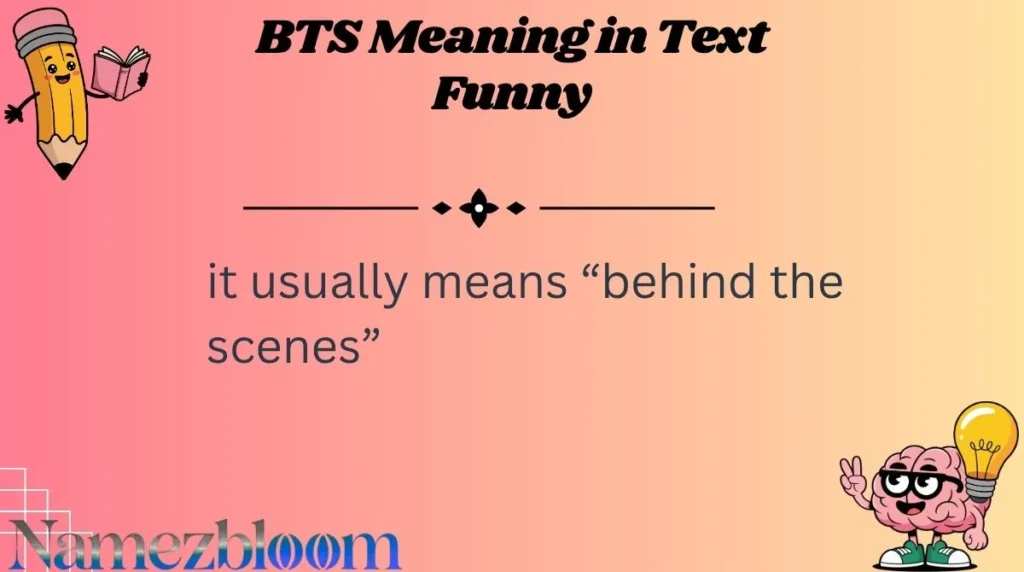BTS Meaning in Text Funny