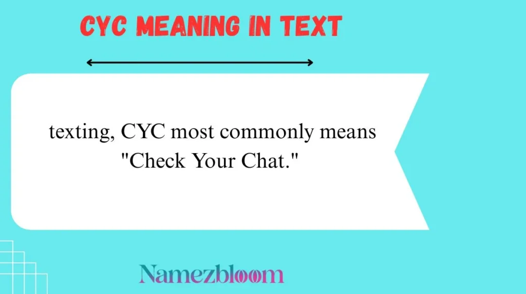 CYC Meaning in Text