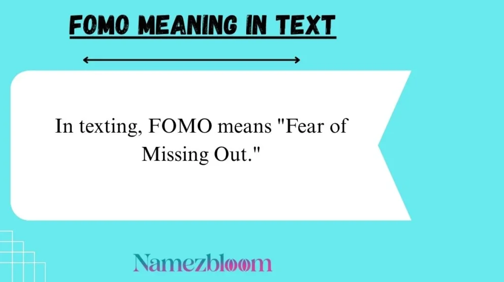 FOMO Meaning in Text