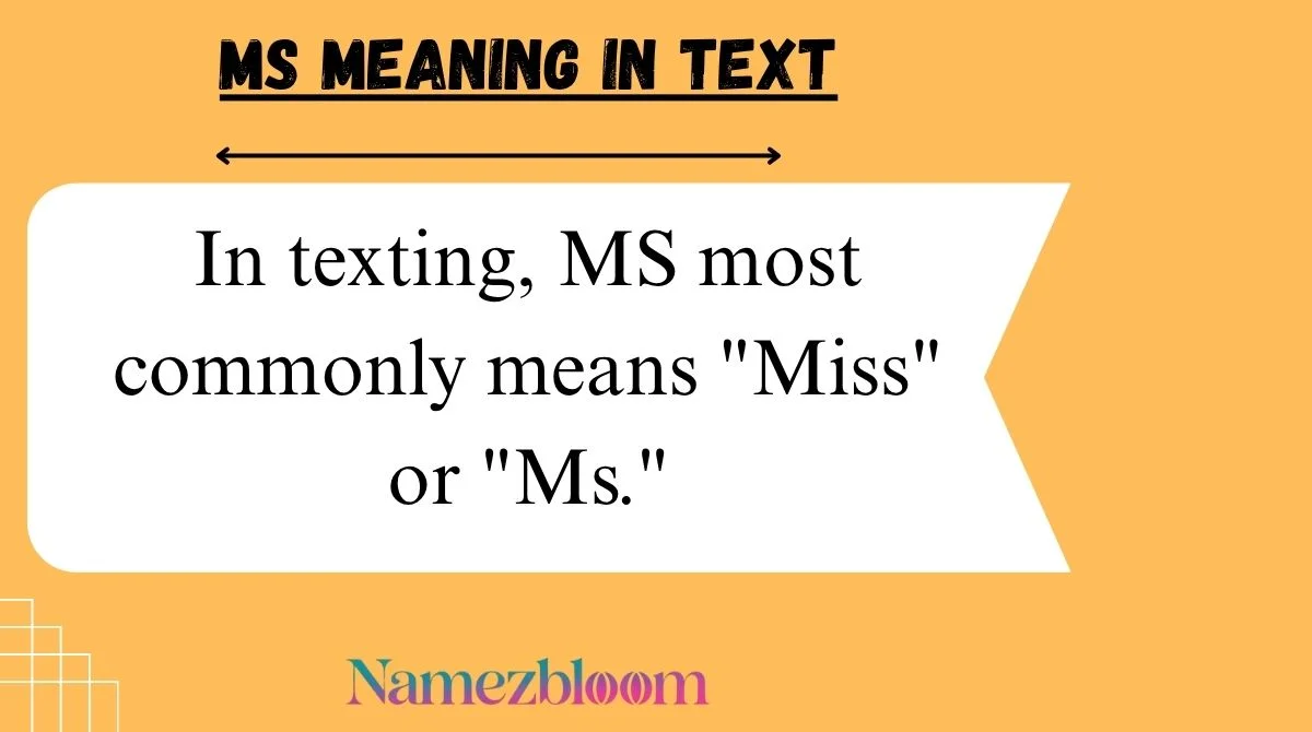 MS Meaning in Text