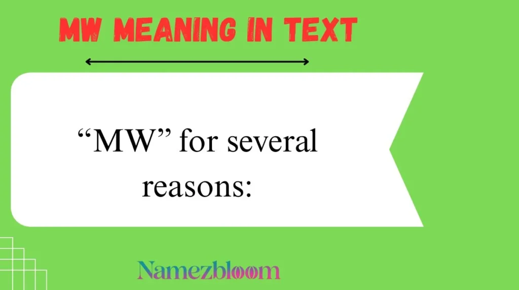 MW Meaning in Text