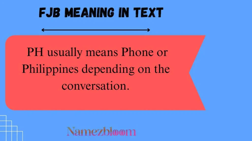 PH Meaning in Text