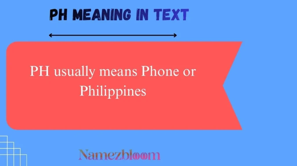 PH Meaning in Text