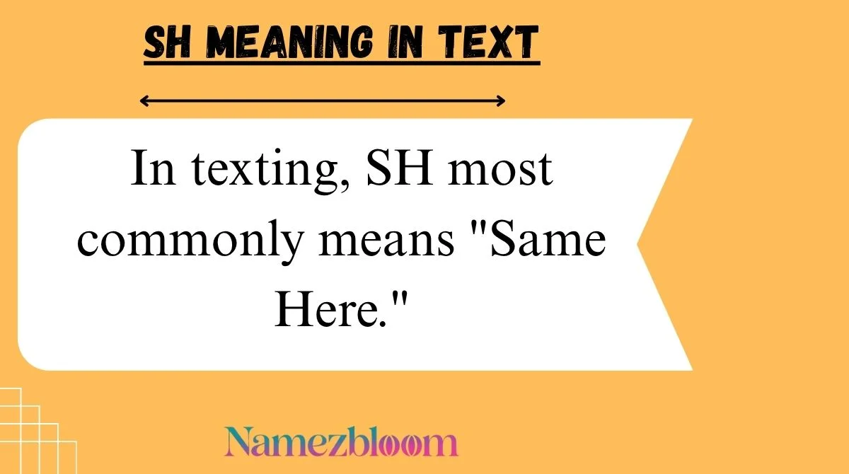 SH Meaning in Text
