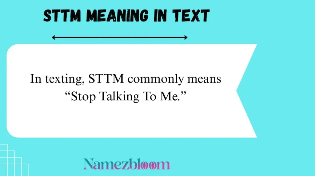 STTM Meaning in Text
