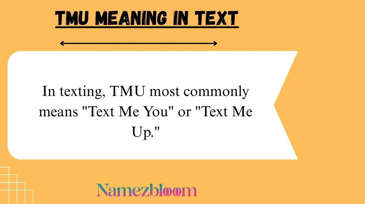 TMU Meaning in Text