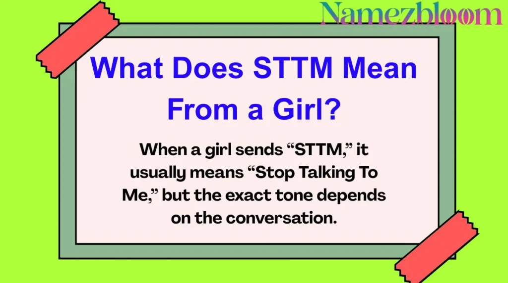What Does STTM Mean From a Girl?