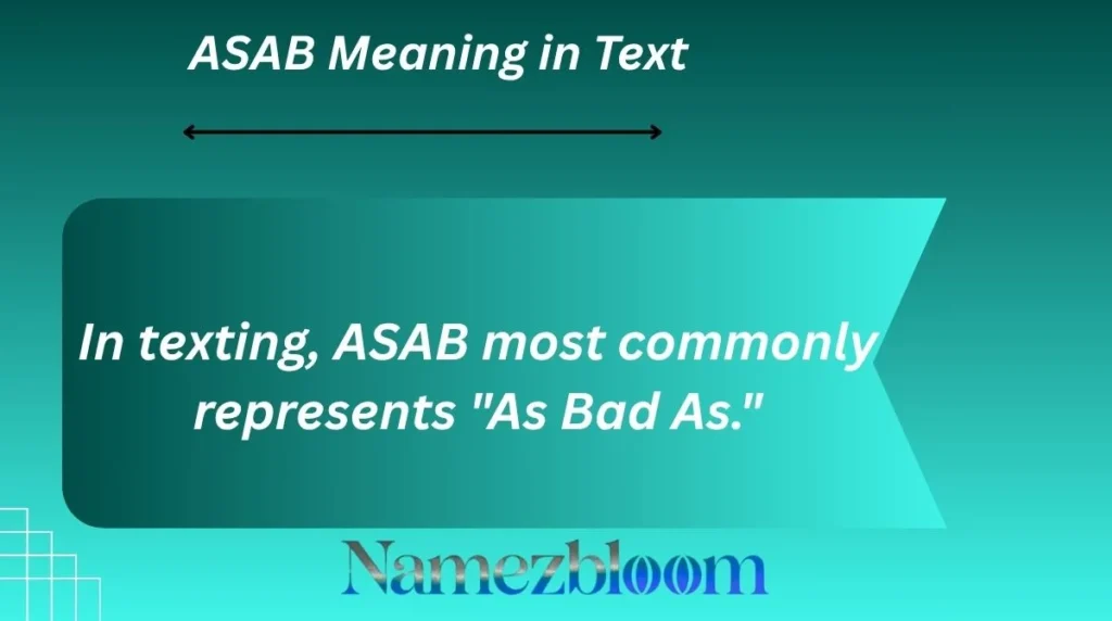 ASAB Meaning in Text