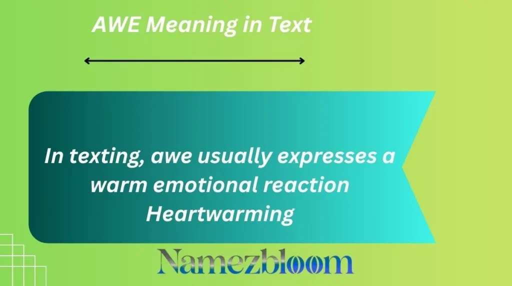AWE Meaning in Text