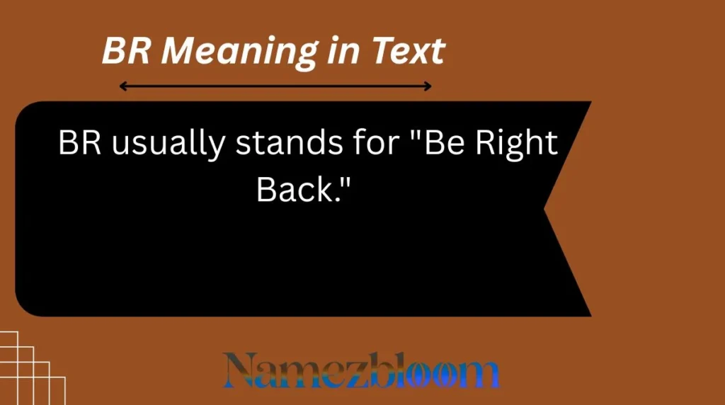 BR Meaning in Text