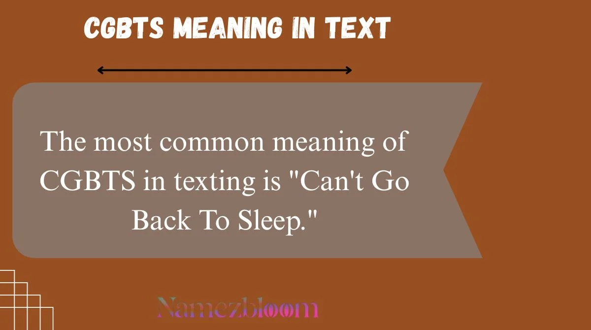 CGBTS Meaning in Text