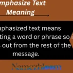 Emphasize Text Meaning