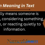 Hmm Meaning in Text