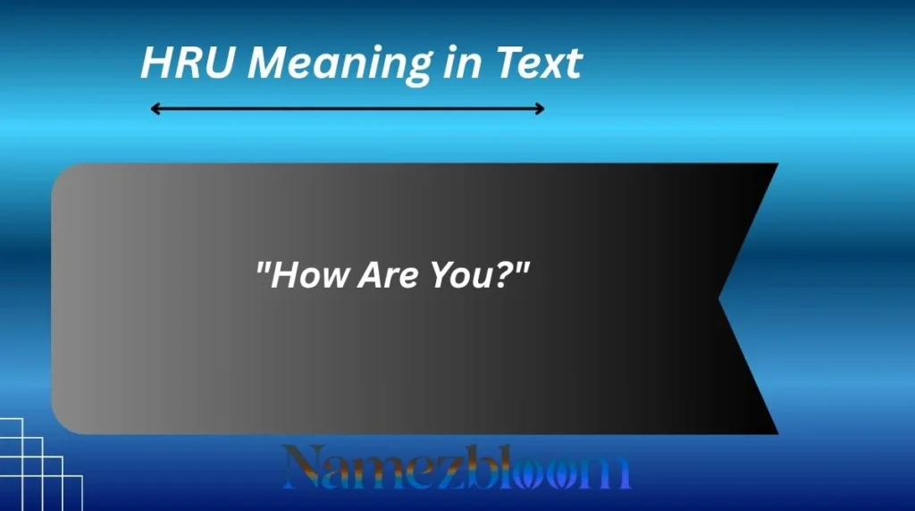 HRU Meaning in Text