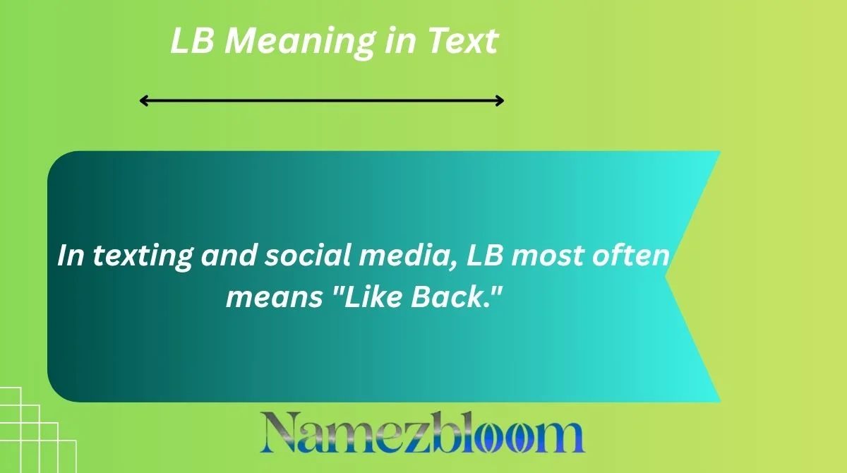 LB Meaning in Text
