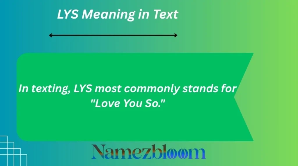 LYS Meaning in Text