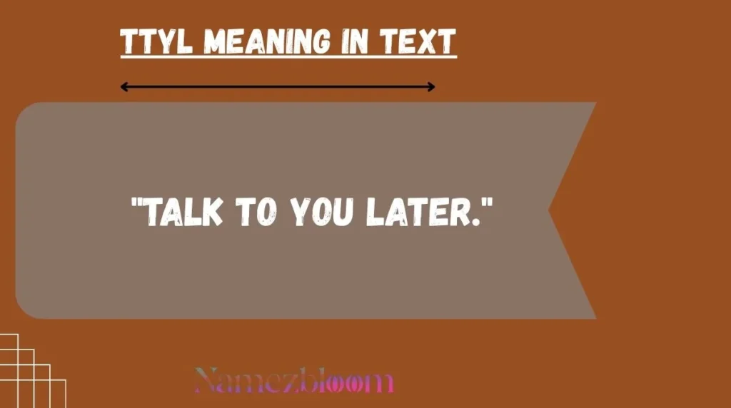 TTYL Meaning in Text