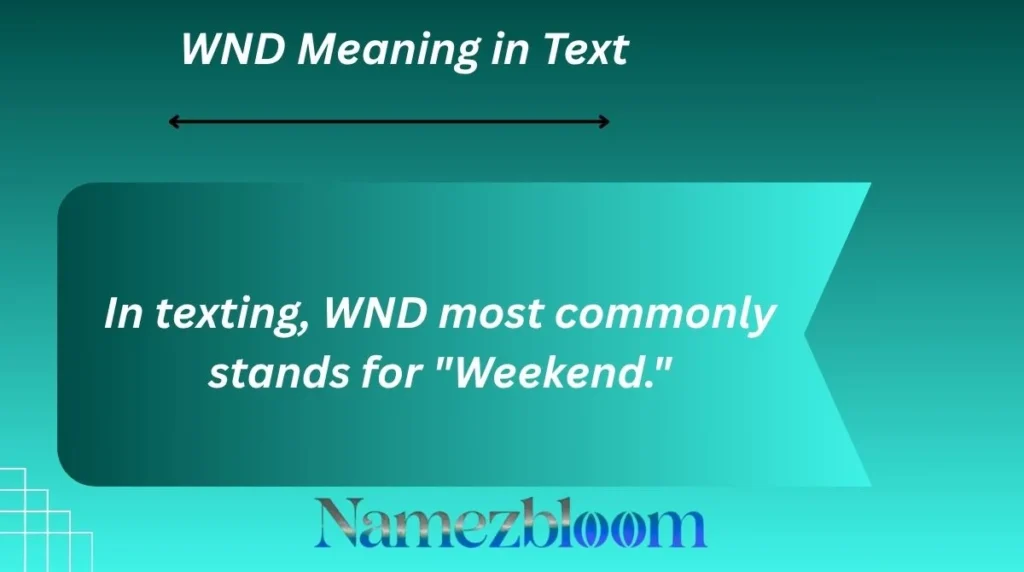 WND Meaning in Text