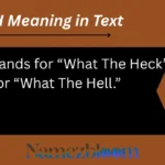 WTH Meaning in Text