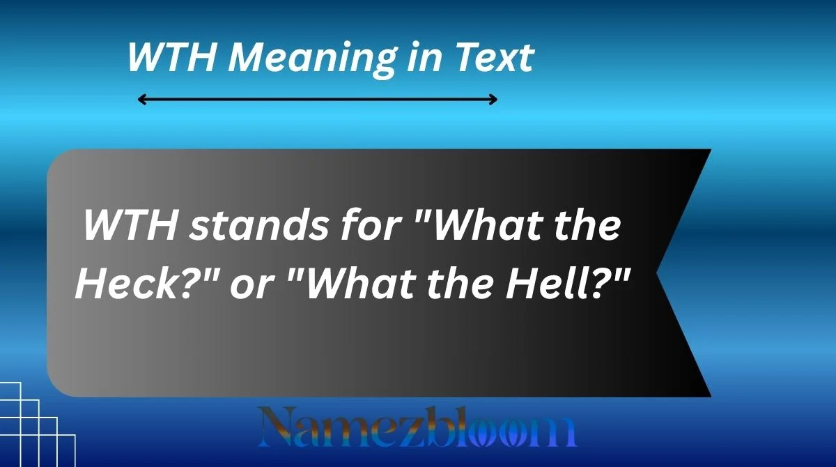 WTH Meaning in Text