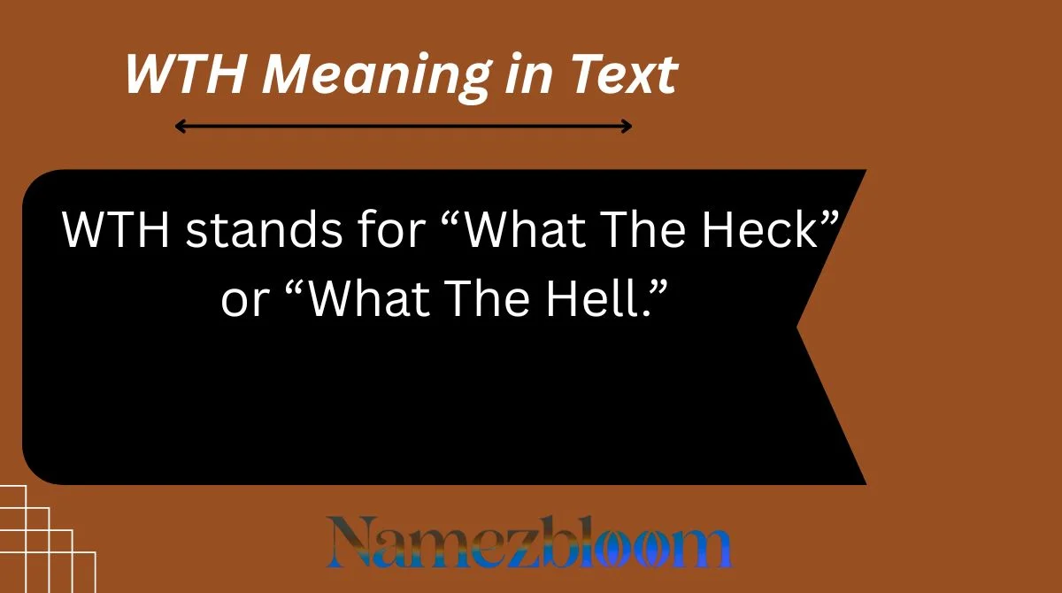WTH Meaning in Text