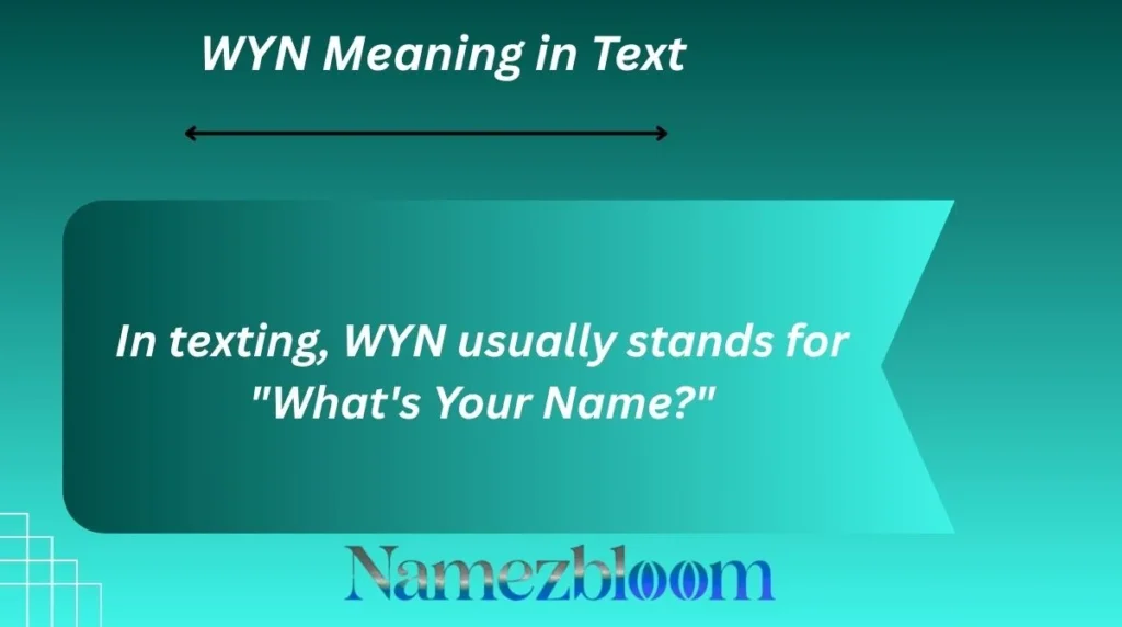 WYN Meaning in Text