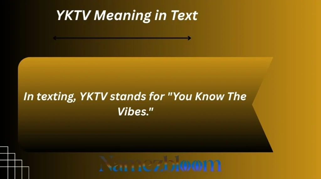 YKTV Meaning in Text