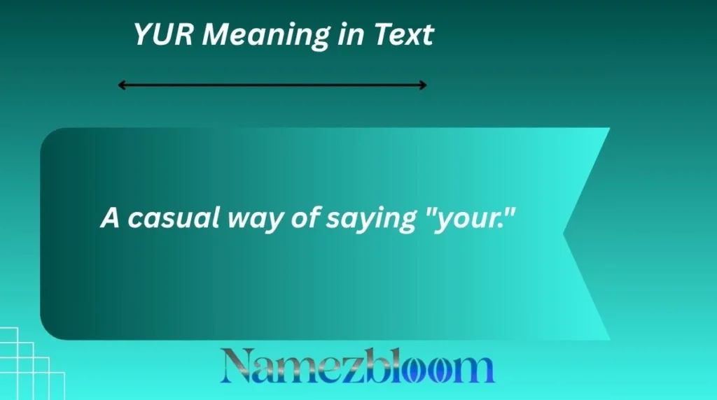 YUR Meaning in Text