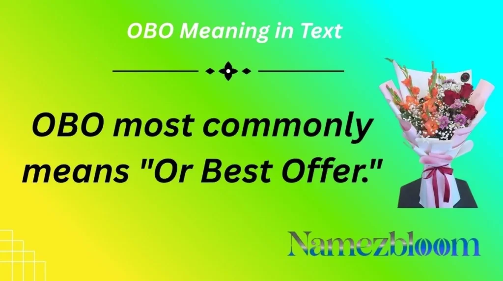 OBO Meaning in Text