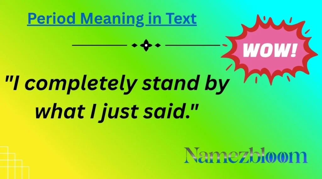 Period Meaning in Text