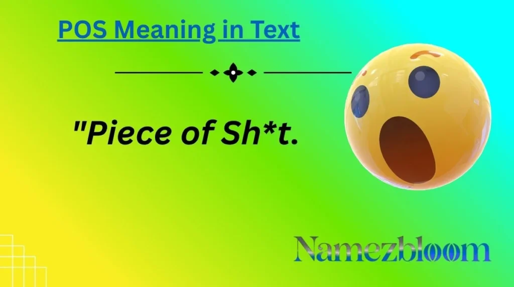 POS Meaning in Text