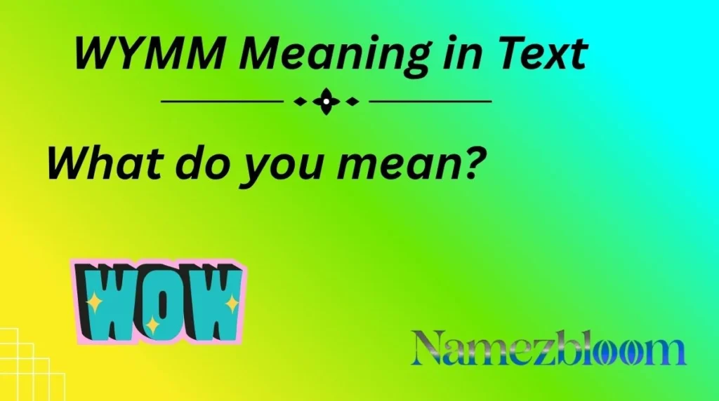 WYMM Meaning in Text